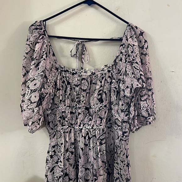 By Anthropologie Squareneck Smocked Midi Dress NWOT Size M and L - Picture 6 of 13